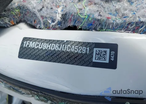 2018 Ford Escape Sel из США, поврежденный, VIN 1FMCU9HD6JUC45291